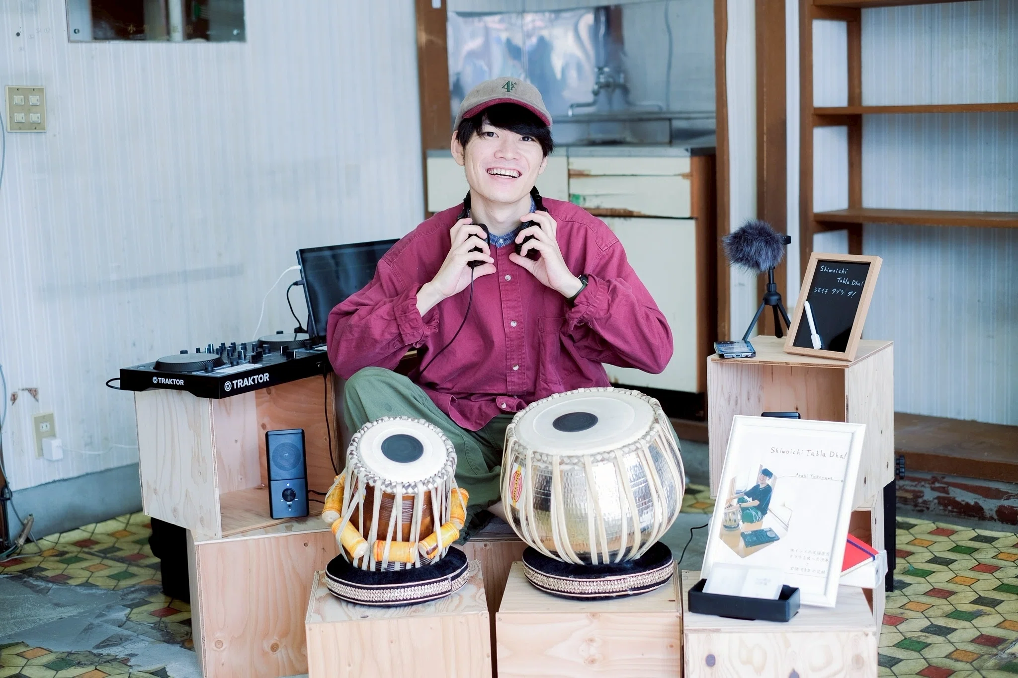 千波湖で1人タブラを叩いていた若者が、下市で音楽をひらいた話｜ため