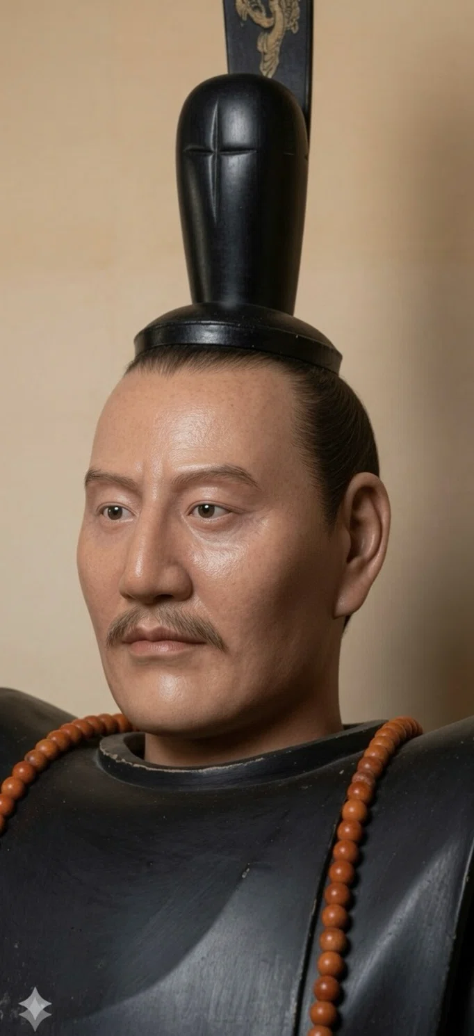 信長公の木像をAIでカラー化｜喜志武弘