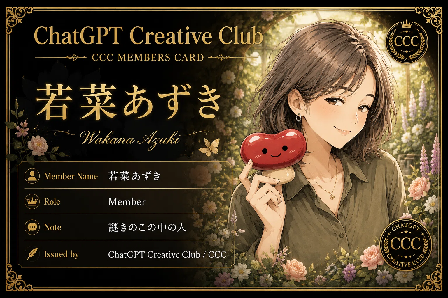 CCCに入会したのでご挨拶｜CCCで大喜利｜#ChatGPTCreativeClub｜第1回