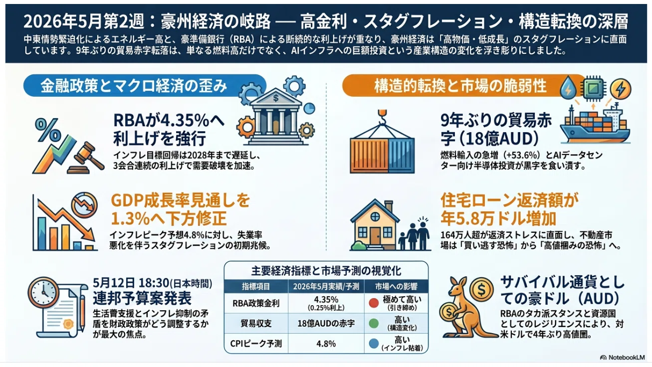 週間オセアニア（5/3～5/8） 26/5/9 #豪ドル ＃オーストラリア経済
