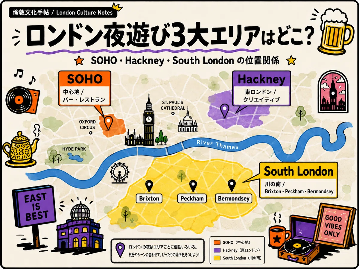 ロンドンクラブガイド】パーティーへ行こう！エリア・持ち物・注意点編