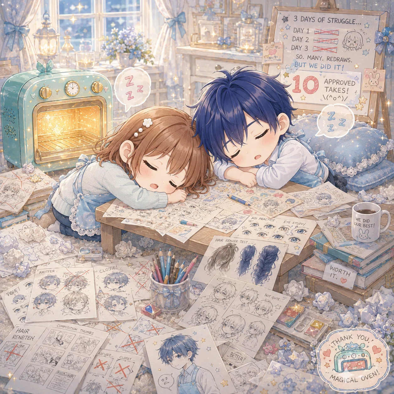 静流　家元　押し絵11 兎 兎のお絵描き奮闘記。｜兎