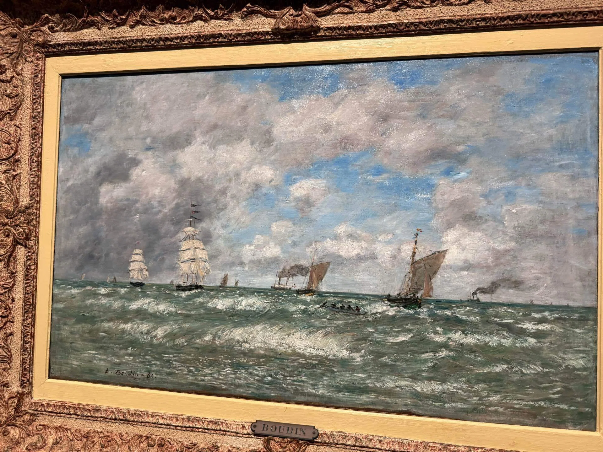 ウジェーヌ・ブーダン展へ フランスの港町を旅するように絵を見る