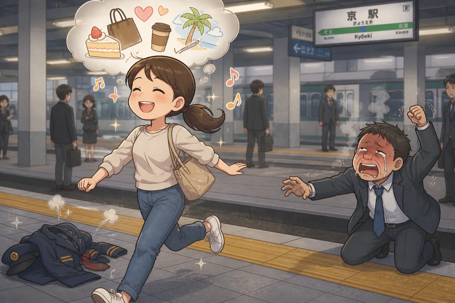 駅員 AIと始めてみた】全力限界駅員×平成一桁ガチババァ👵🏻嬉しいご報告