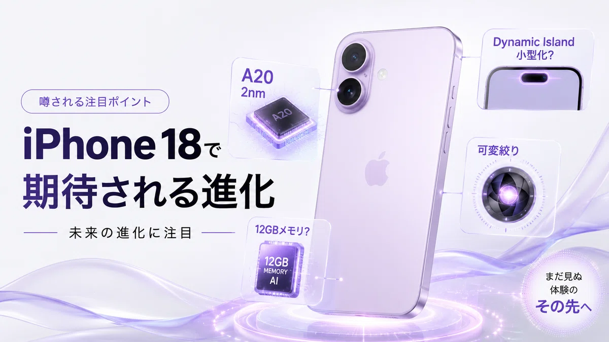 iPhone 18 Pro A20チップ
