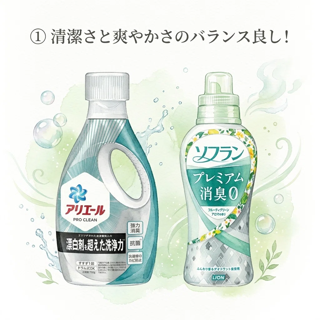 1年かけて妻と試した、洗剤×柔軟剤の組み合わせ9選｜3姉妹パパむぎ 