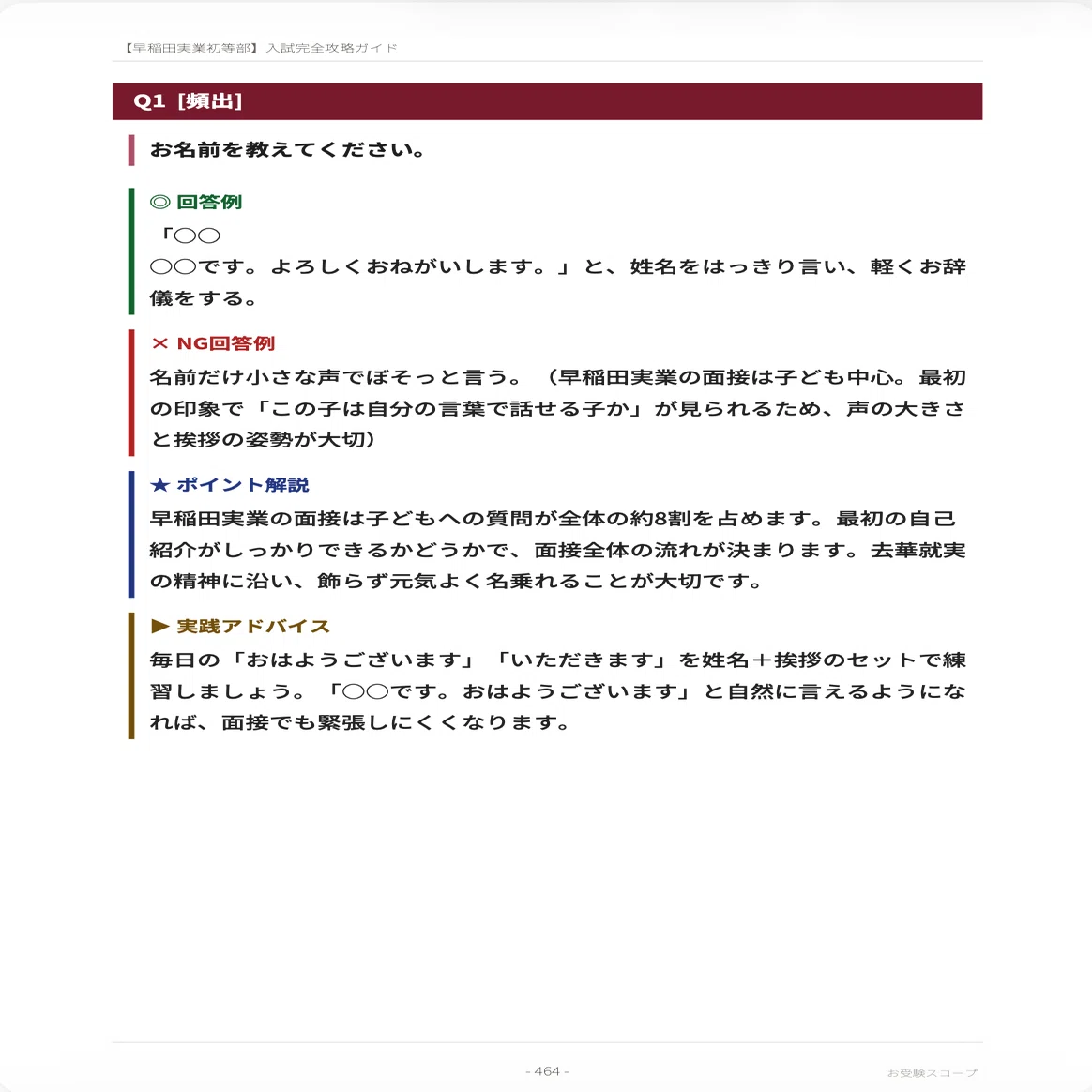 【専用】早稲田実業学校初等部 ・農大　願書の書き方セット 早稲田実業学校初等部 過去問 願書 書き方 面接 慶應義塾幼稚舎 暁星