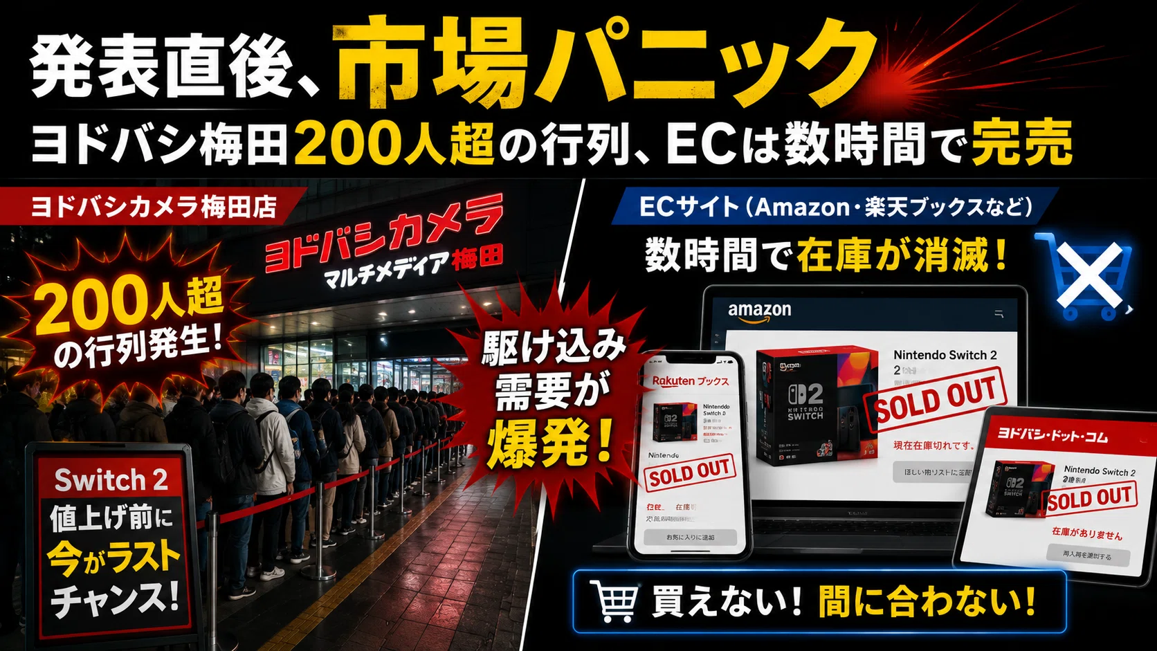 Switch 2が1万円値上げ──