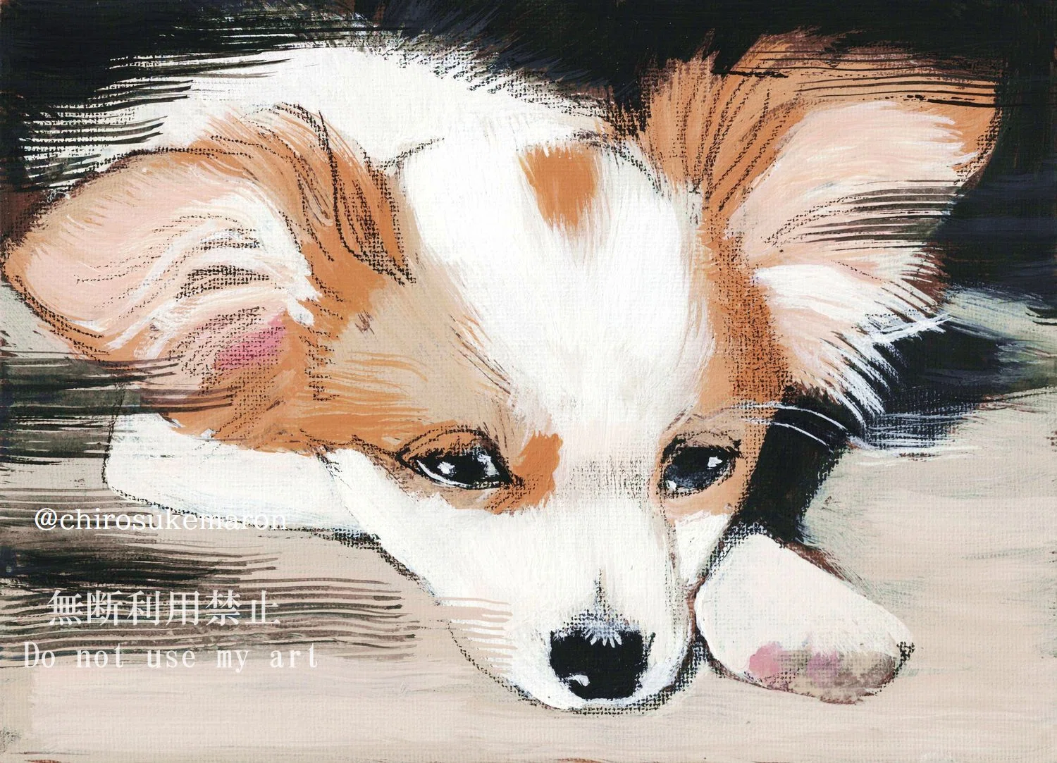 母の日（アクリル画）｜ちろ