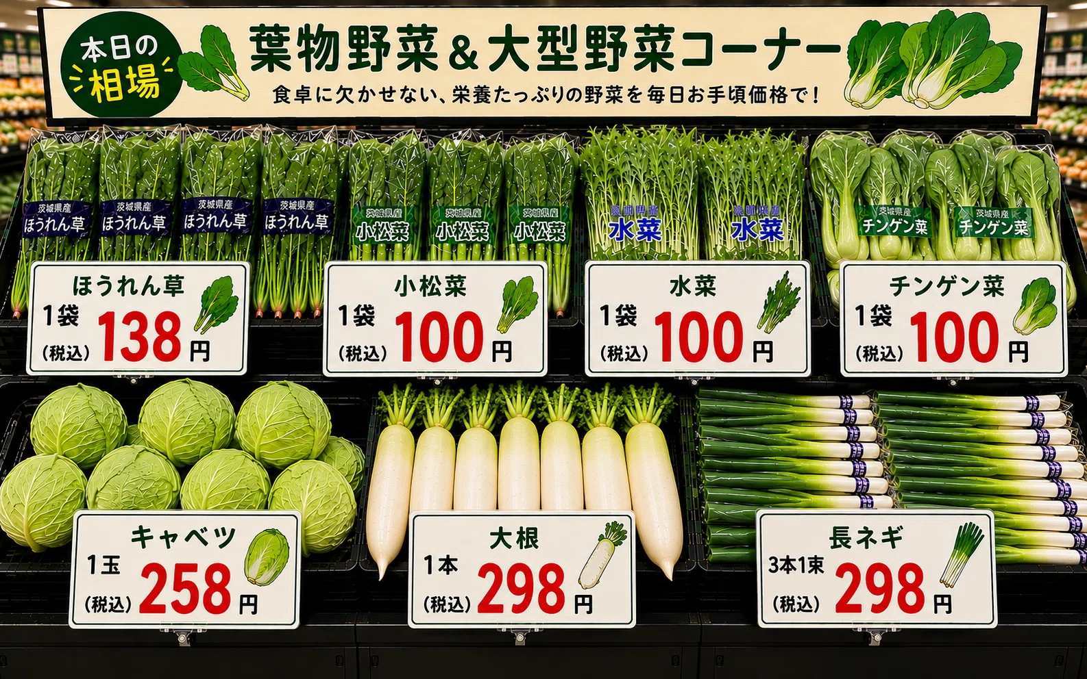 今週の野菜相場】スーパー店長が教える！売場のリアル価格（5月第2週