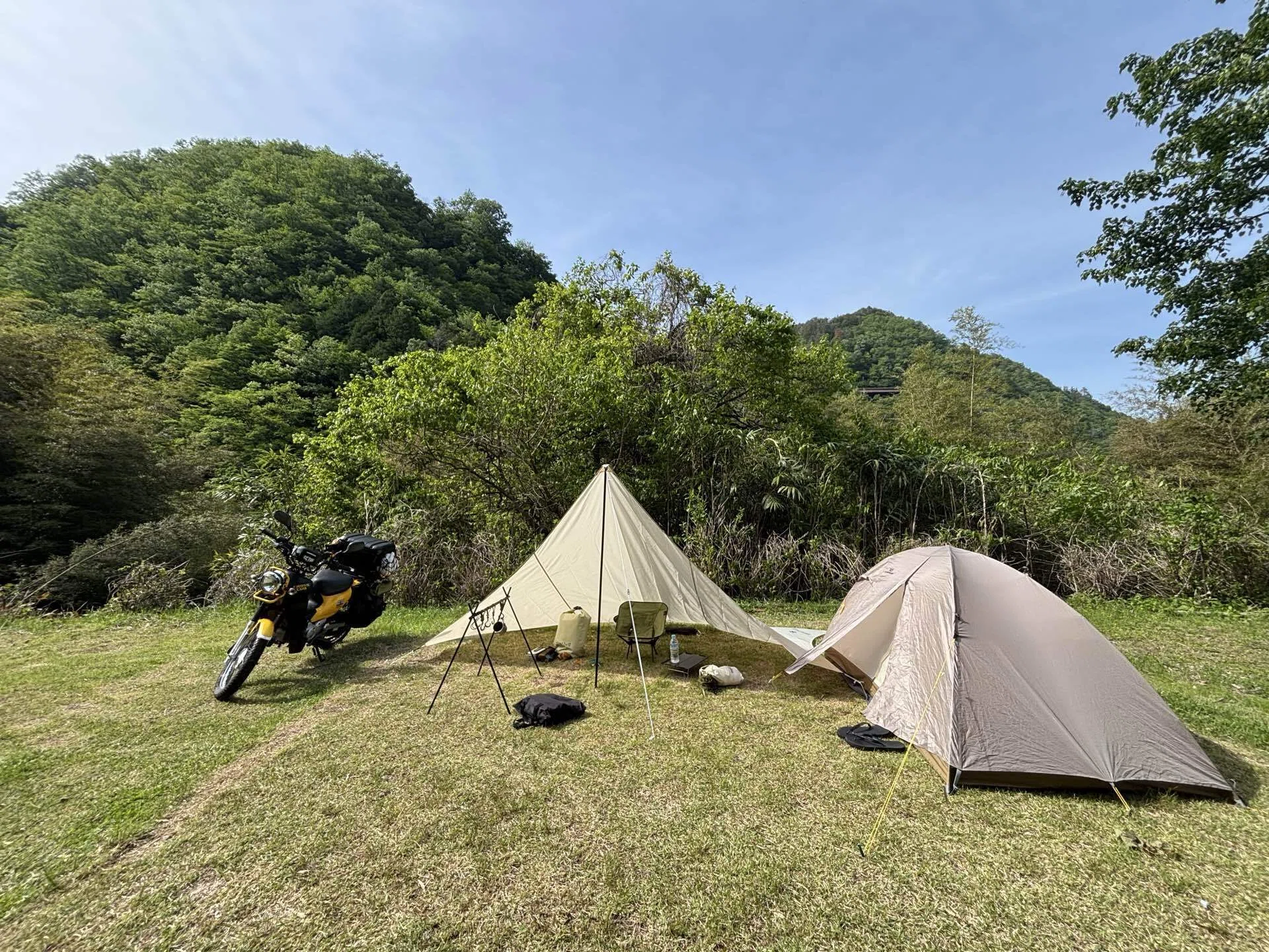 長野県・阿南町｜山奥の穴場キャンプ場でうさぎ肉を喰らう🍖｜aka｜旅