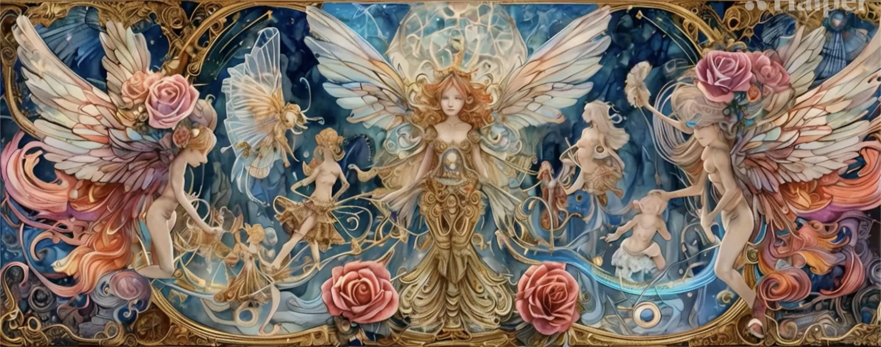 万華曼荼羅」番外編「天使曼荼羅」394 Mandala of Angels 394｜俵屋年彦