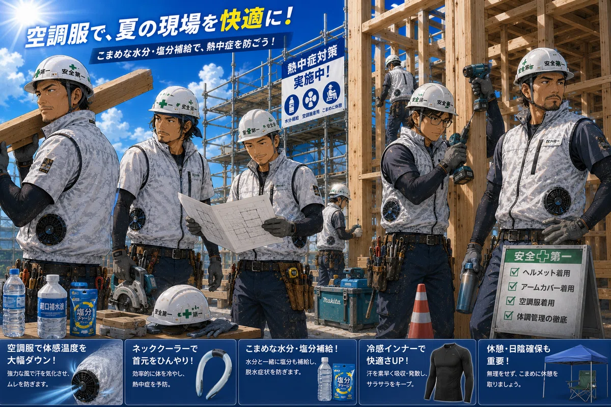 現場監督の視点】2026年版 “夏の現場”を救う空調服・スポットクーラー