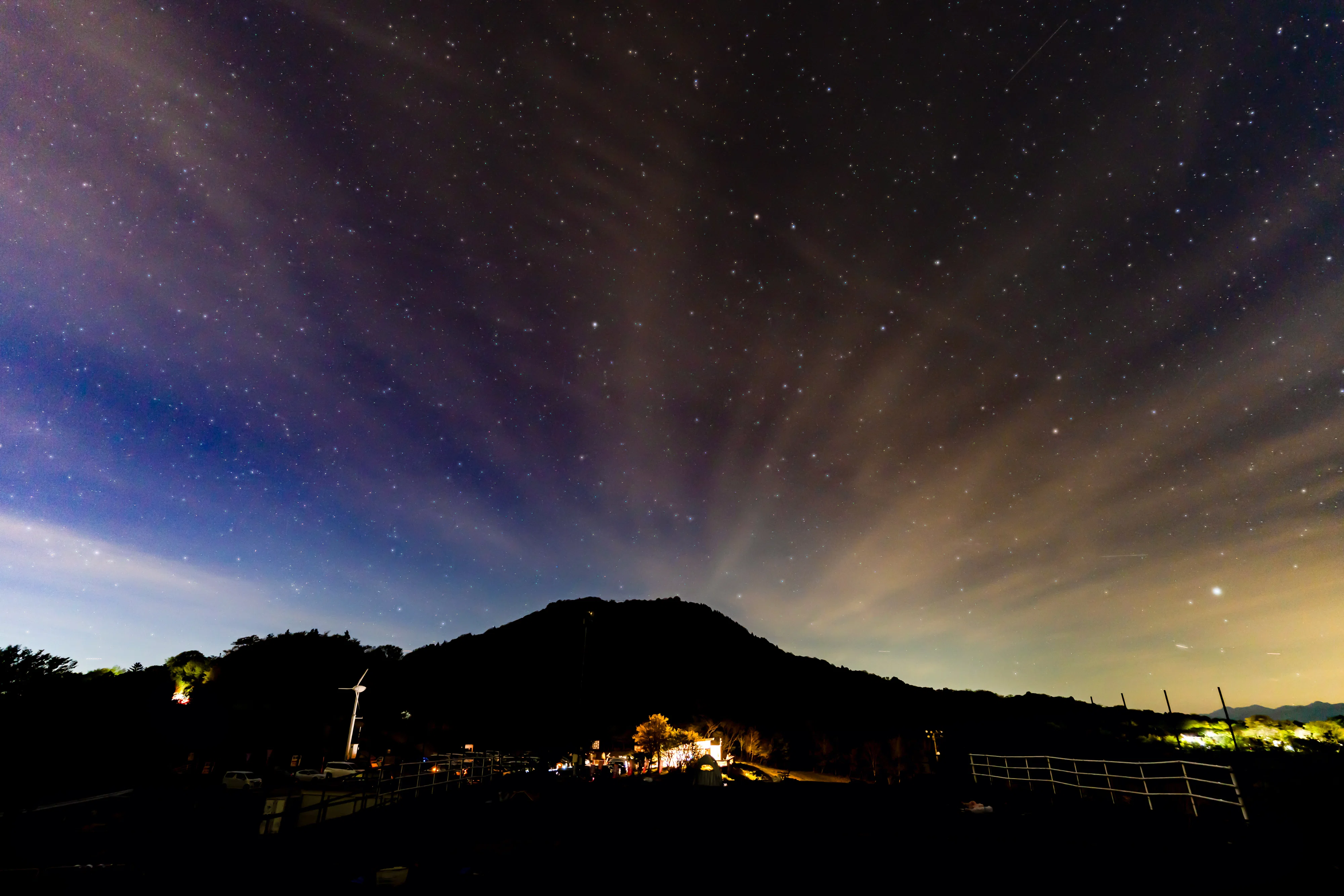 星空撮影】星空カフェ てんくうと茶臼山高原 芝桜の丘（天空の花回廊