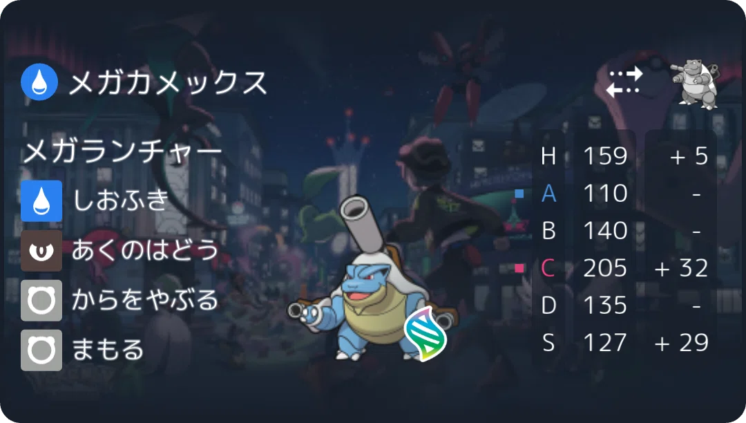 [Pokémon Champions] S M-1 Team: Shell Smash Blastoise [Double Battle ...