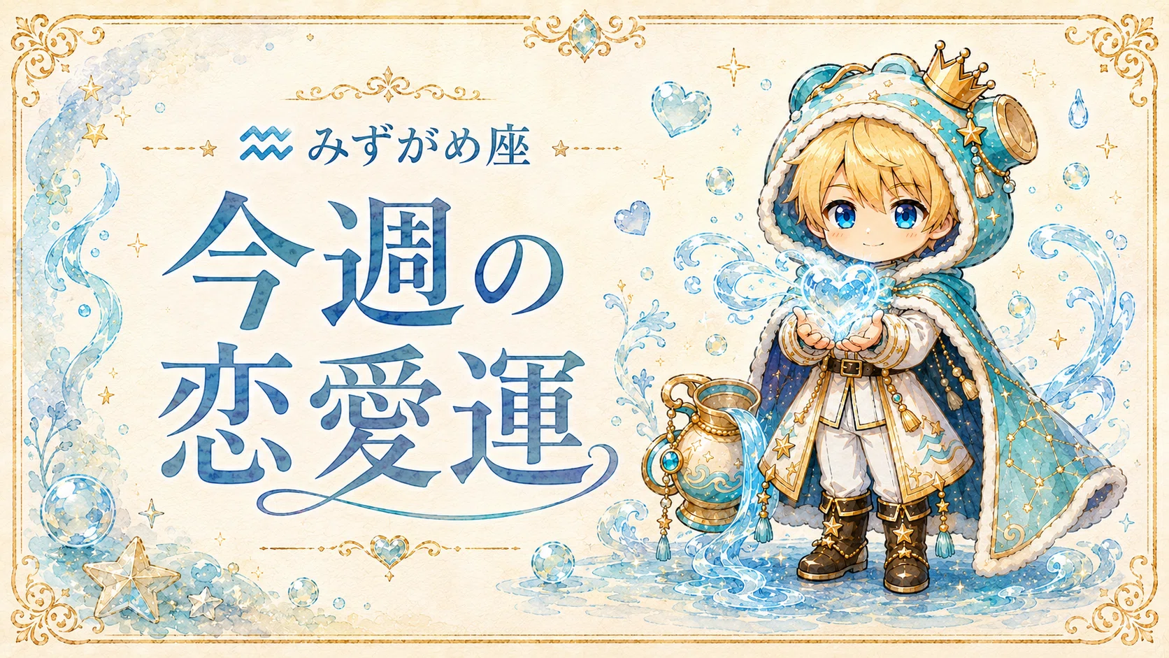 5/11〜5/17｜♒水瓶座 一滴ずつ、注ぐ一週間｜約束の王子様
