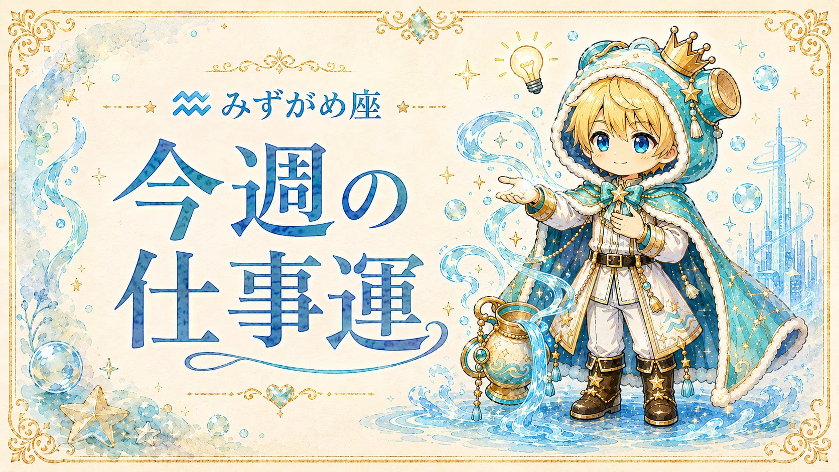 5/11〜5/17｜♒水瓶座 一滴ずつ、注ぐ一週間｜約束の王子様