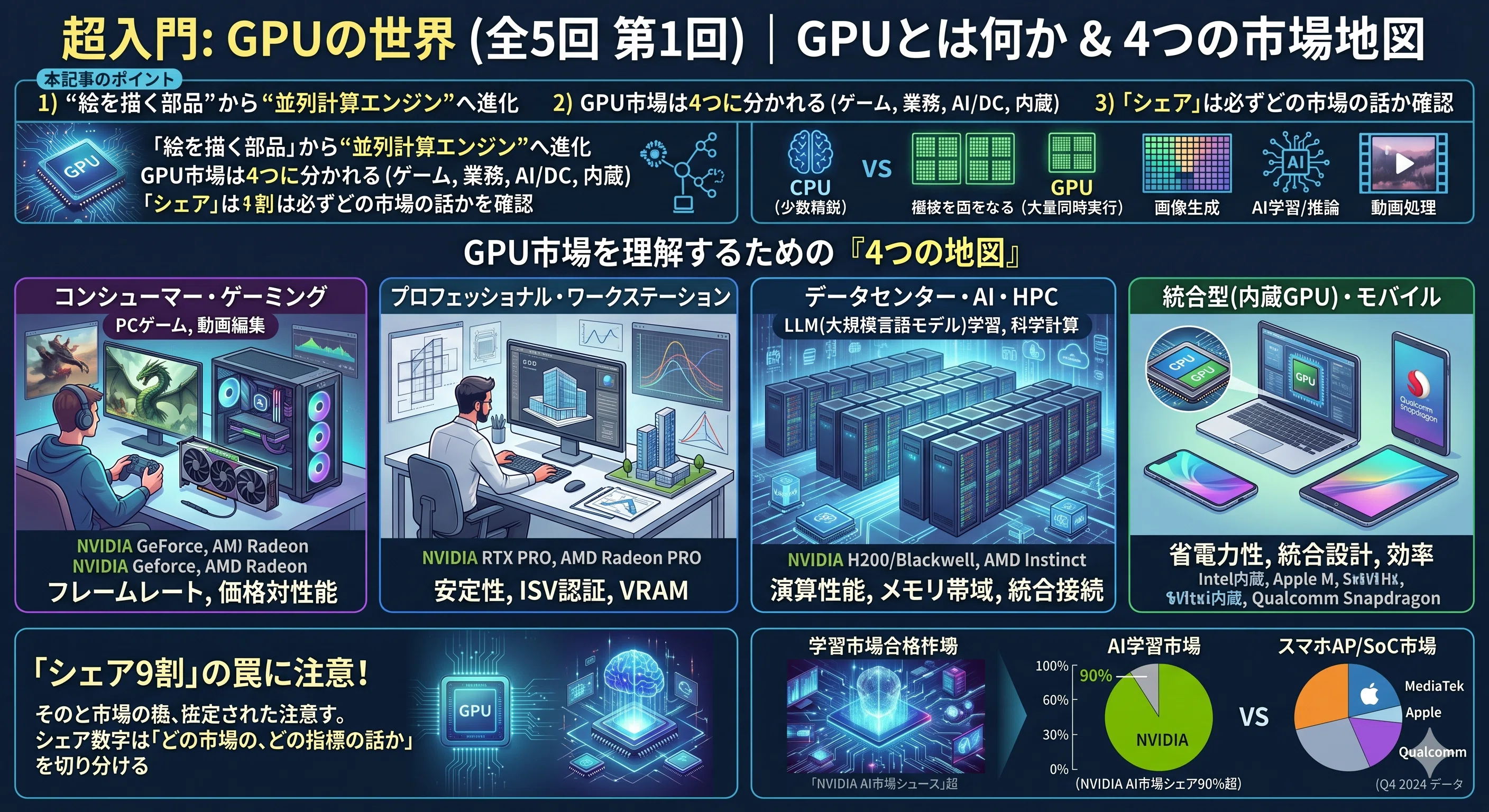いまさら聞けないGPU超入門(全5回)】｜【第1回】GPUとは何か（なぜ