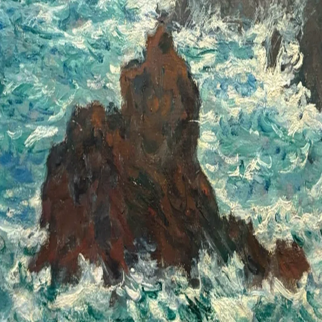 モネ 海 絵画 水彩 サントドレスの海