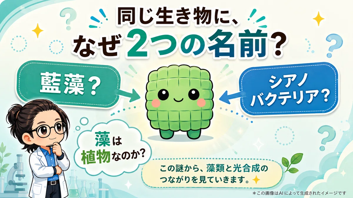 シアノバクテリアと藍藻、なぜ同じ生き物に2つの名前があるのか？