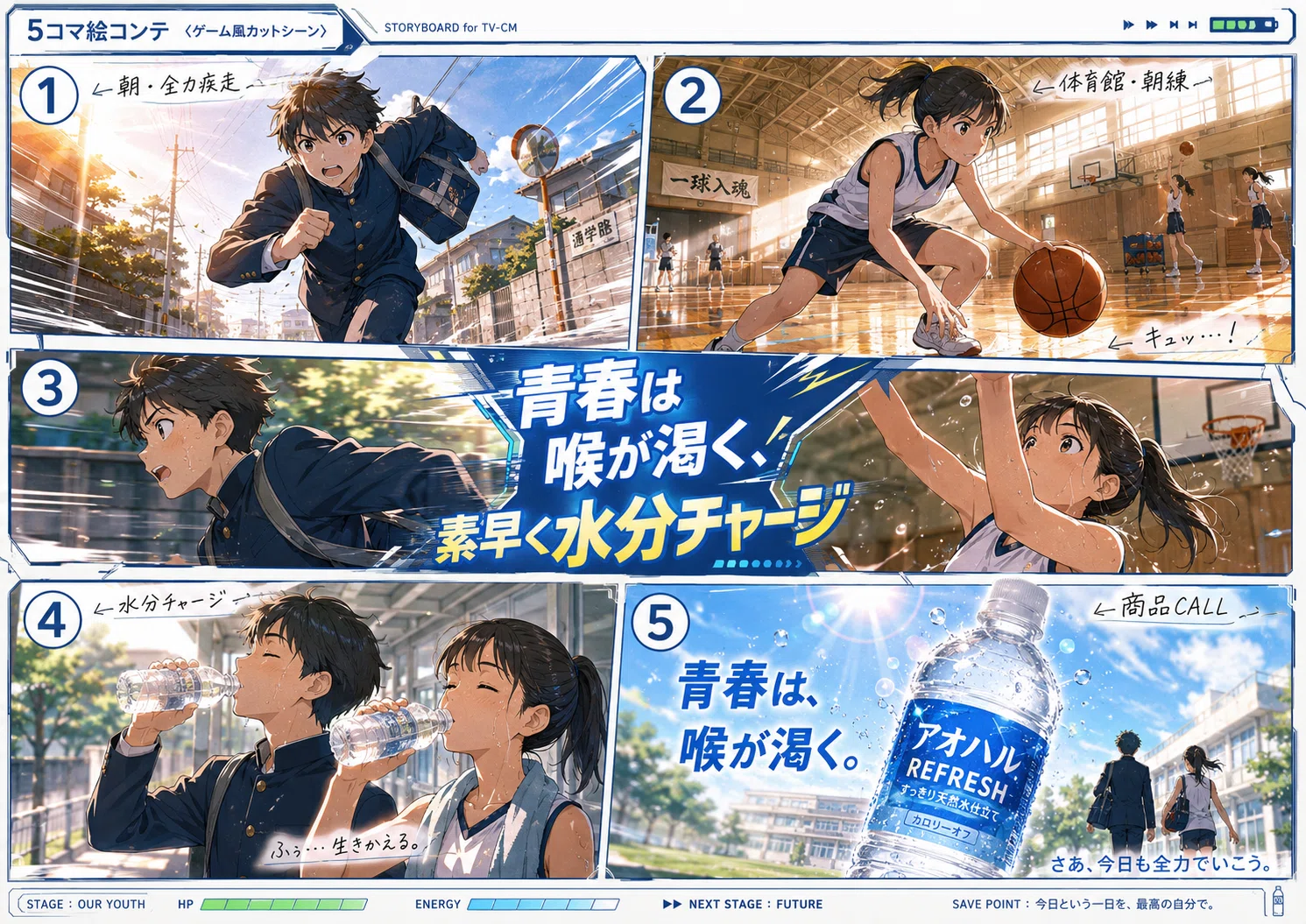 AIで架空の清涼飲料水CMを作ってみた｜こづつみPON(小堤一明）