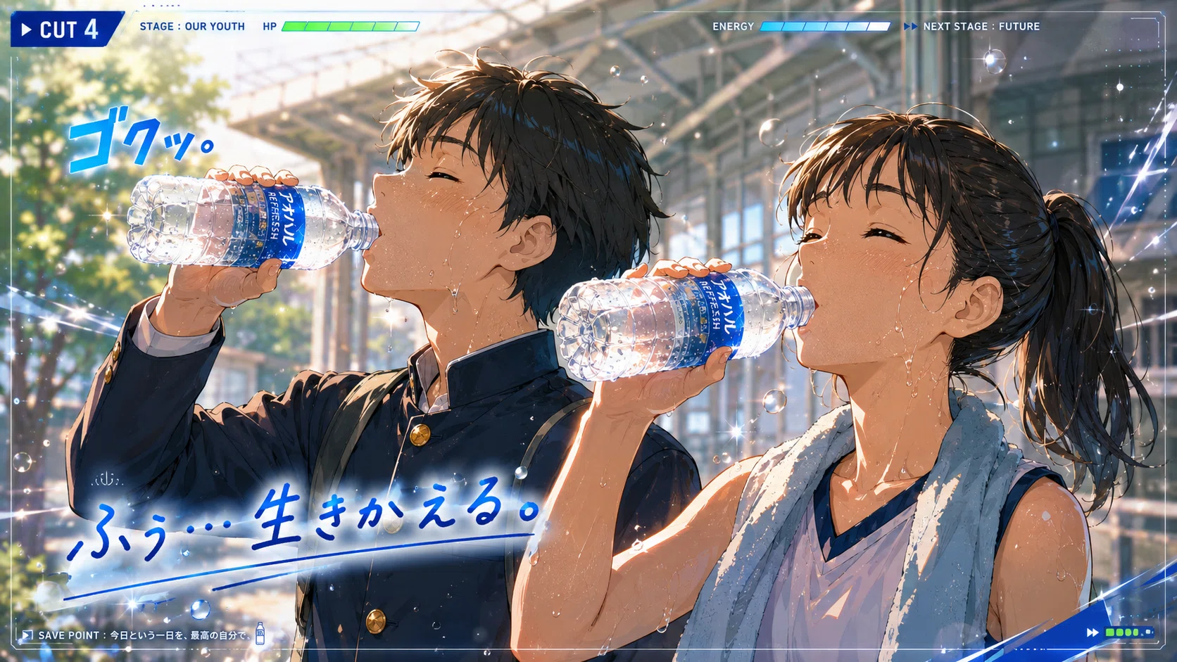 AIで架空の清涼飲料水CMを作ってみた｜こづつみPON(小堤一明）