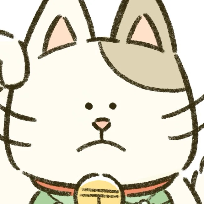 オリジナルキャラクターの招き猫のスズネコです。 イラスト】招き猫のネコ｜杉江慎介｜イラストレーター