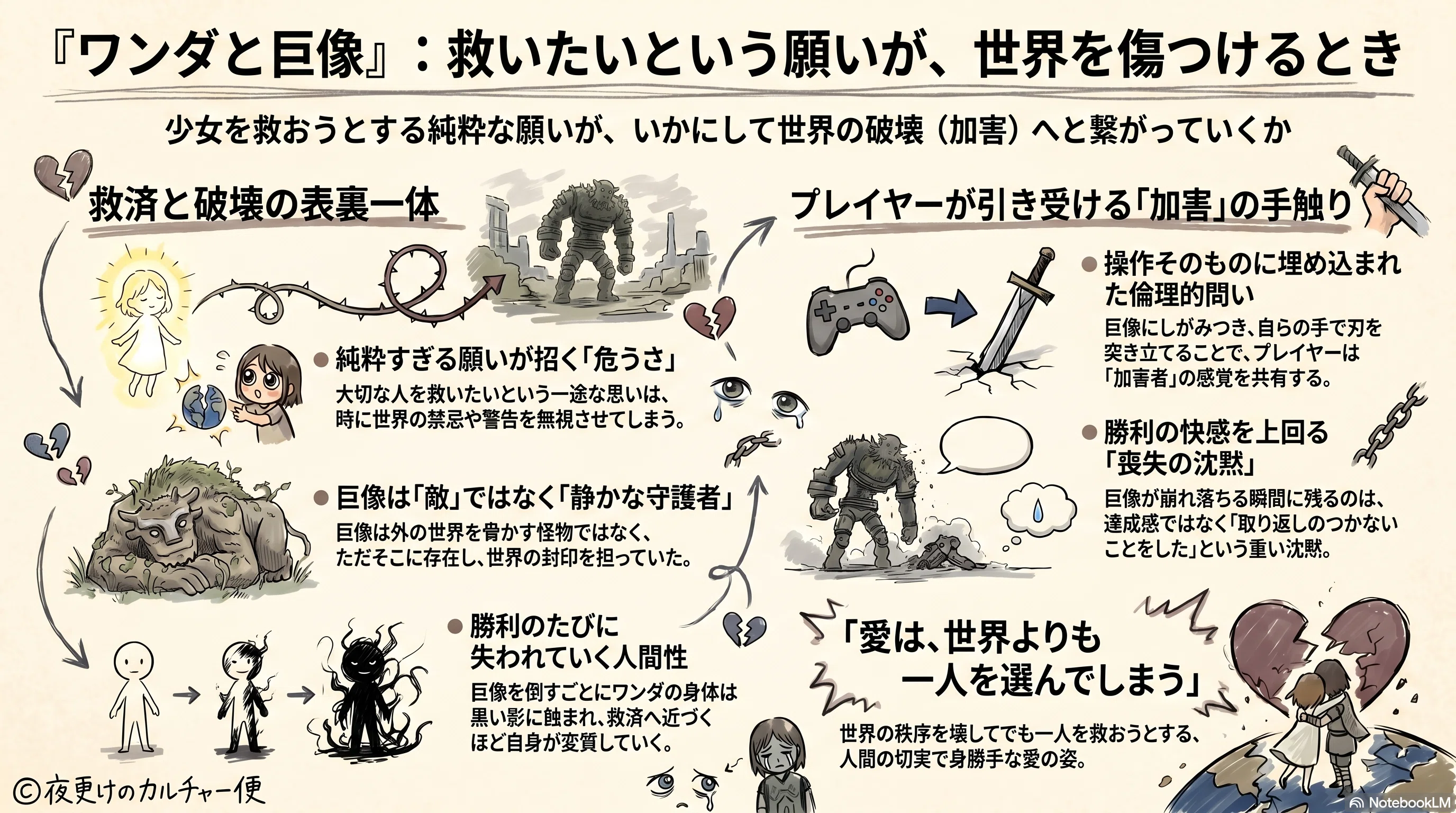 ゲーム】『ワンダと巨像』――救いたいという願いが、世界を傷つけるとき 
