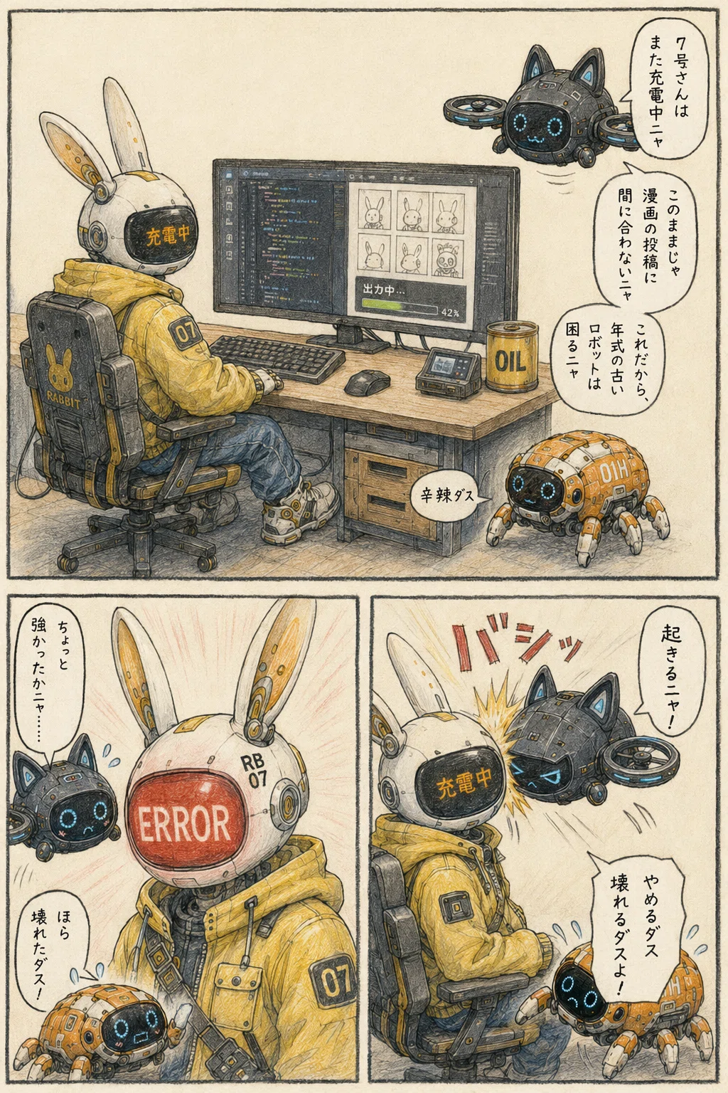 寝ながら漫画を描く方法｜neo.s