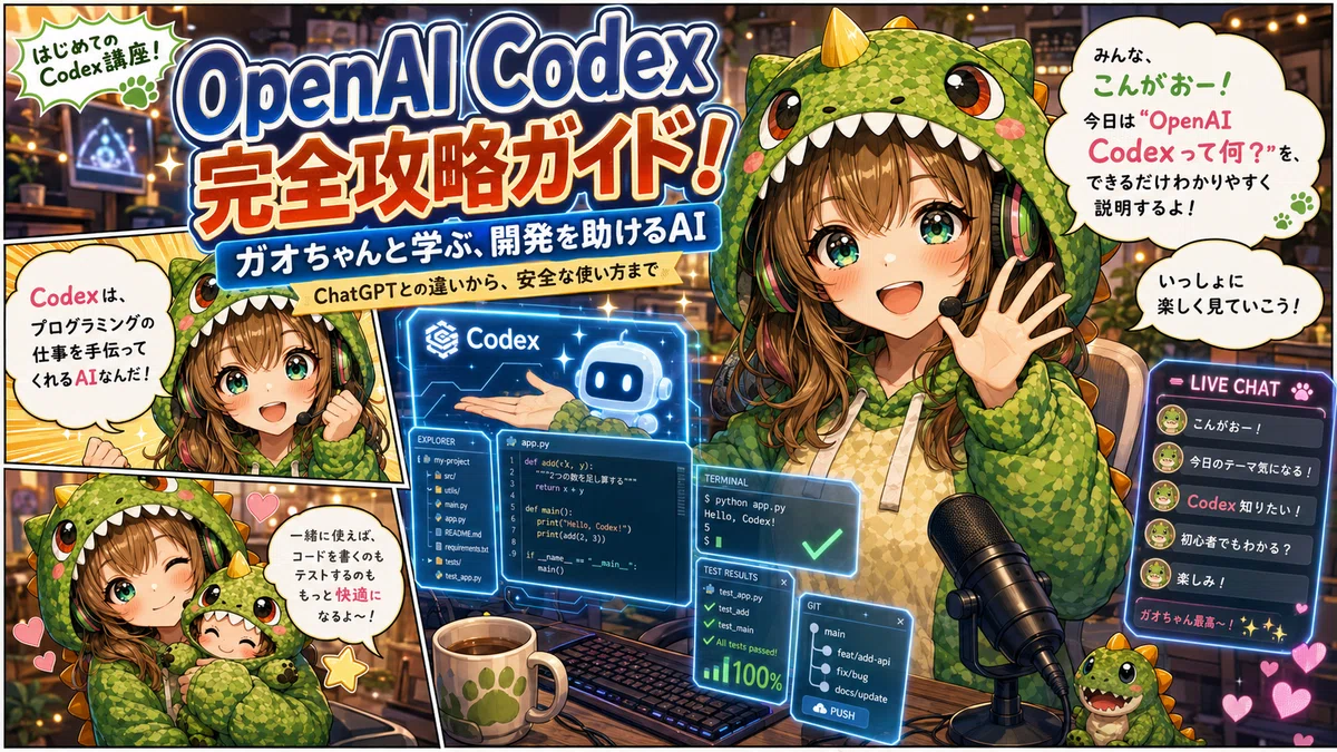 notebookLM! openAIのcodexについて教えて｜山田園