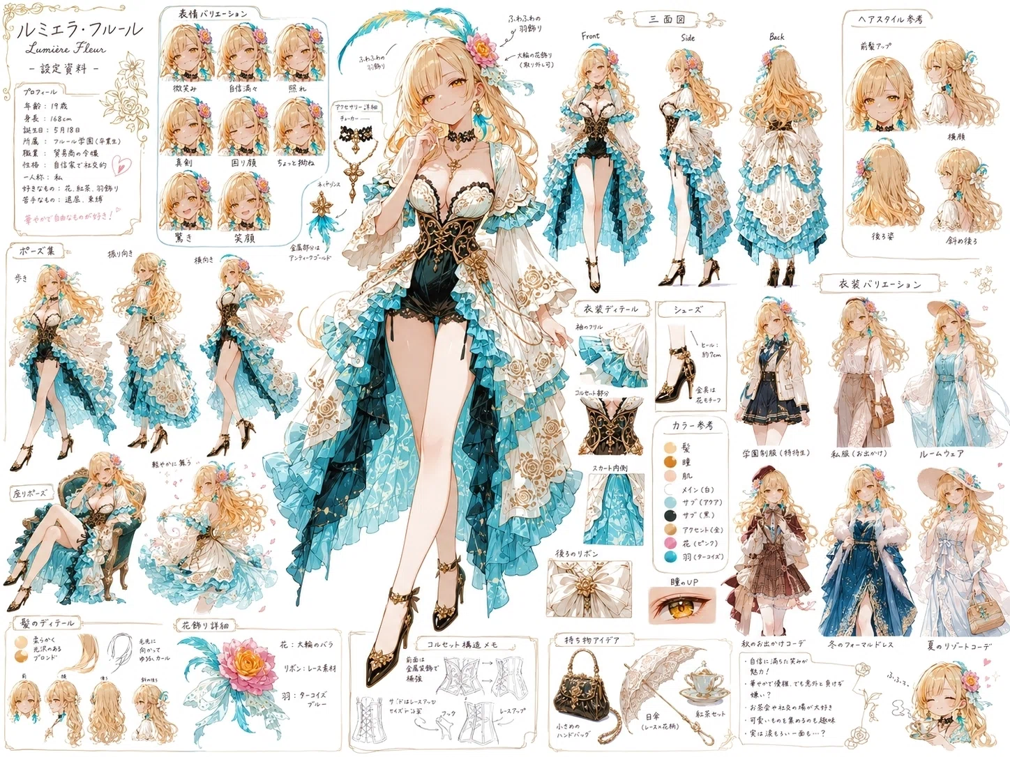 うちの子がアニメの公式設定資料に！「キャラクター設定・デザイン
