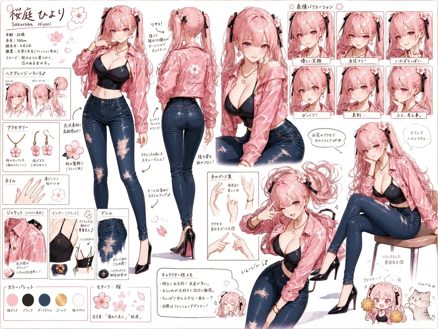 うちの子がアニメの公式設定資料に！「キャラクター設定・デザイン