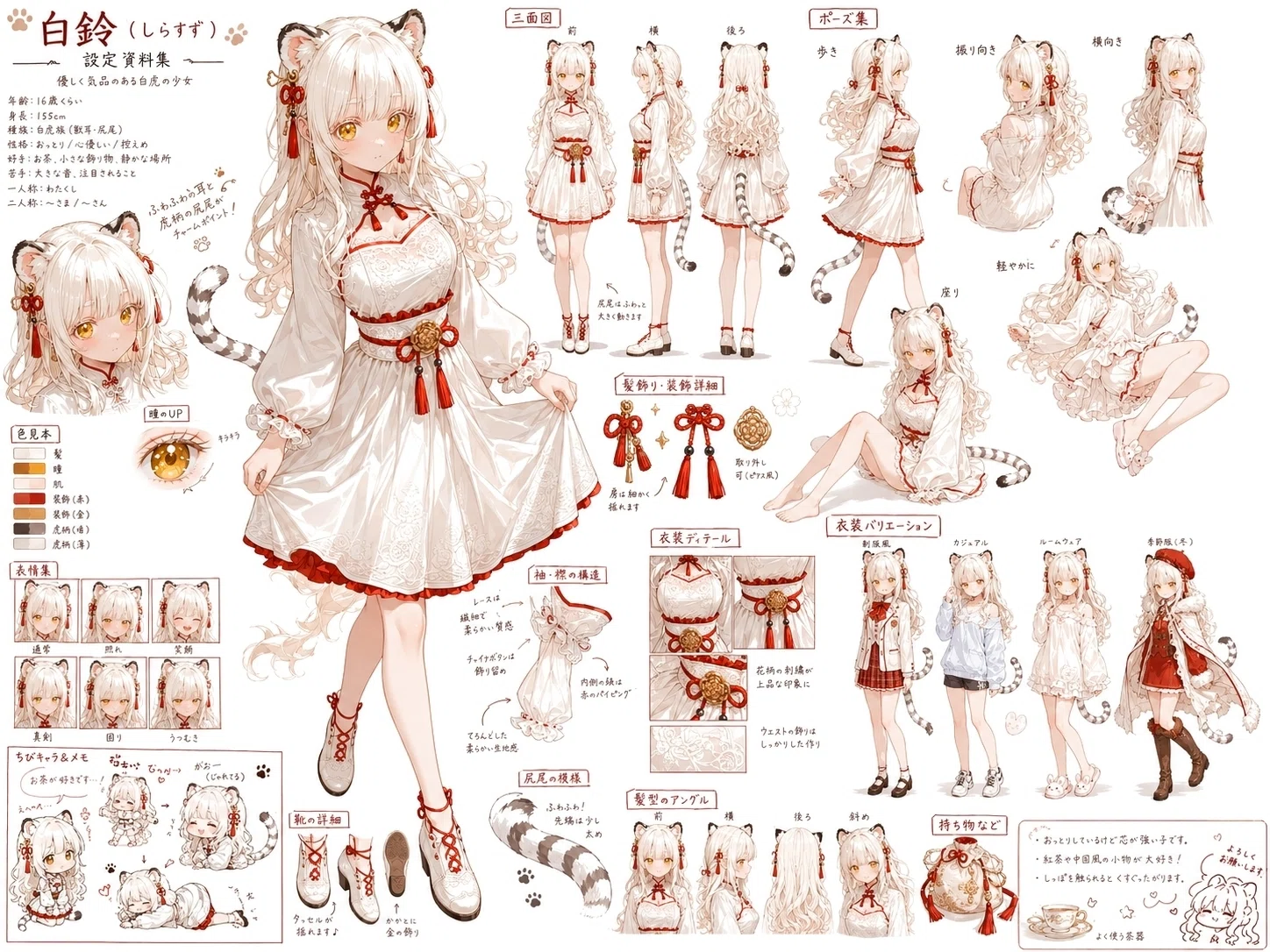 うちの子がアニメの公式設定資料に！「キャラクター設定・デザイン