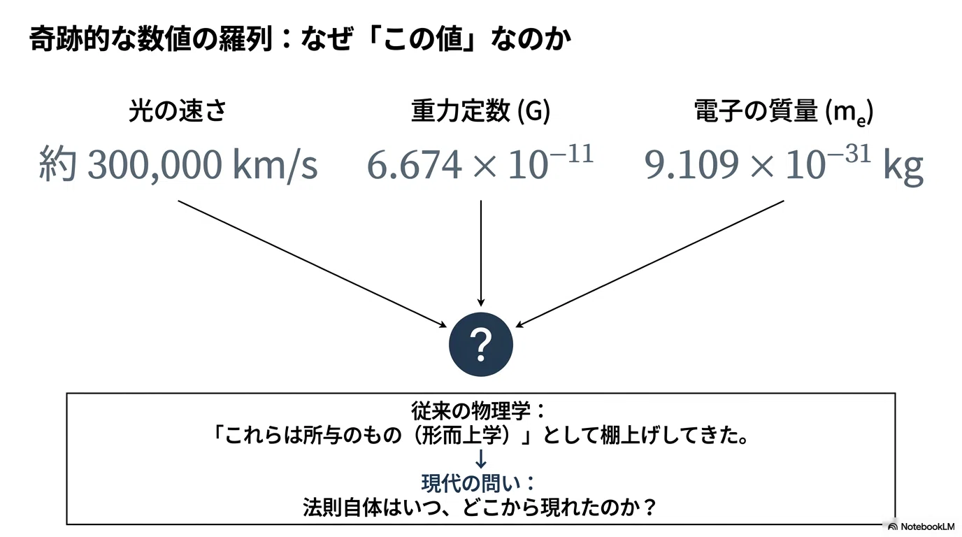 物理法則はどこから来たのか？──「宇宙のルールブック」を書いたのは