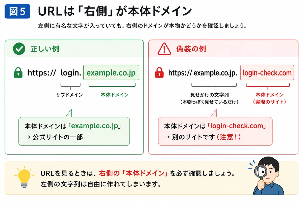 怪しいメールドメインの見分け方 初心者がまず覚えるべき「見る場所