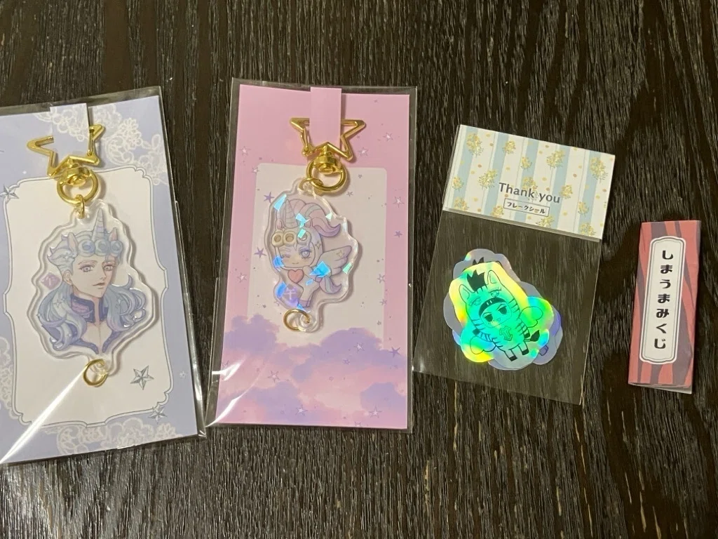 オタク備忘録】アクリルキーホルダーの台紙とフレークシールとヘッダー