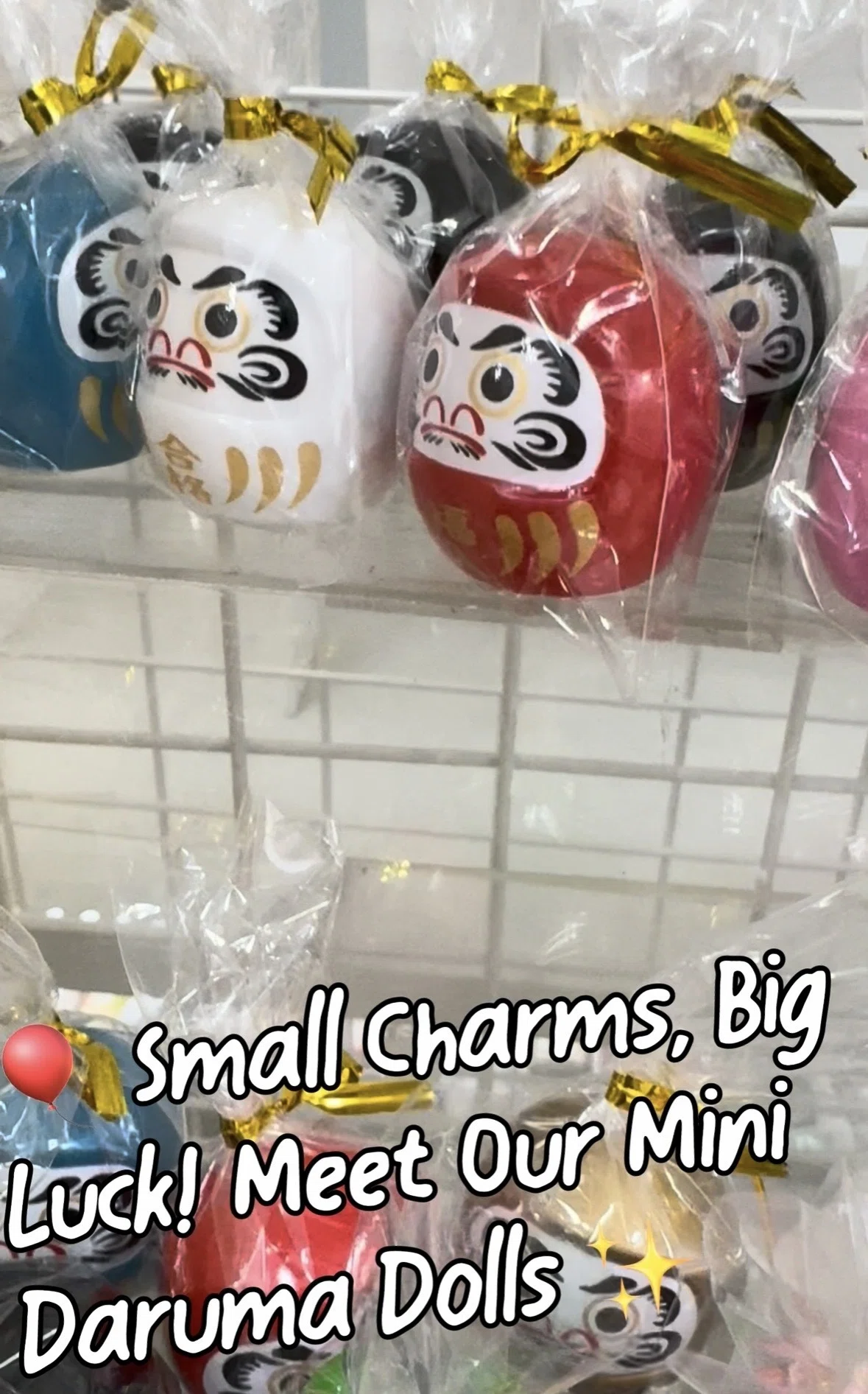 🎈 Small Charms, Big Luck!Meet Our Mini Daruma Dolls ✨｜イケマン