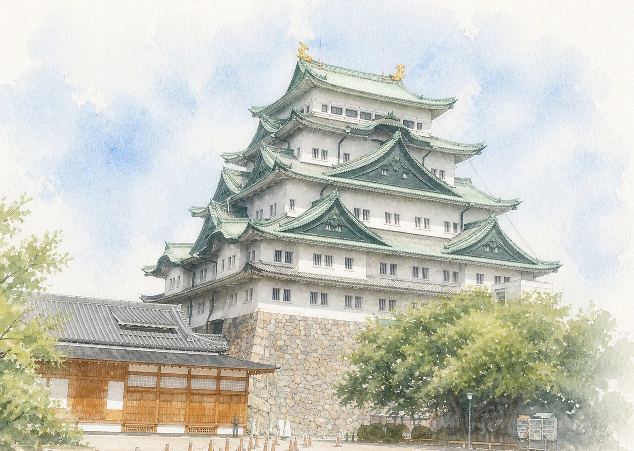 水彩画と御城印で巡る 日本の名城 33 東海道を制した城に見る徳川の