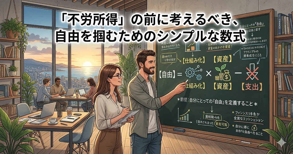 「不労所得」の前に考えるべき、自由を掴むためのシンプルな数式
