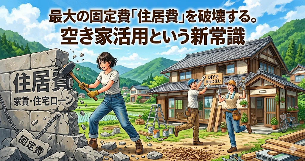 最大の固定費「住居費」を破壊する。空き家活用という新常識