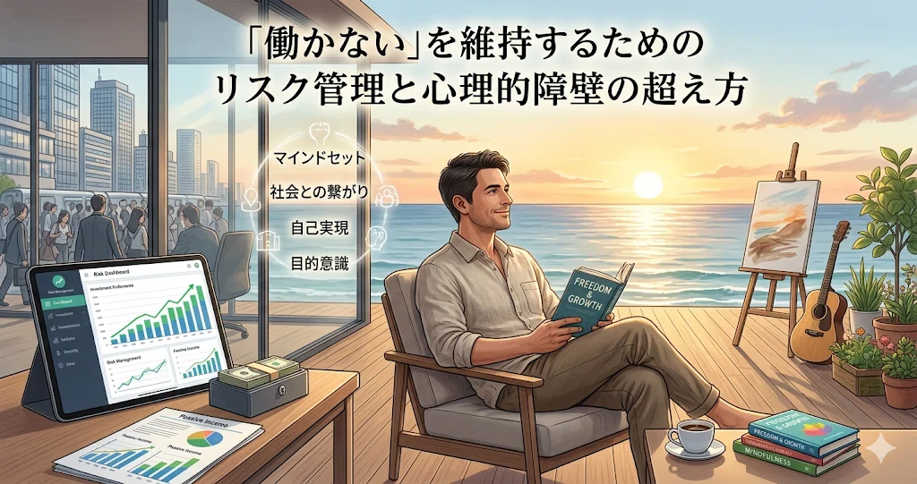 「働かない」を維持するためのリスク管理と心理的障壁の超え方