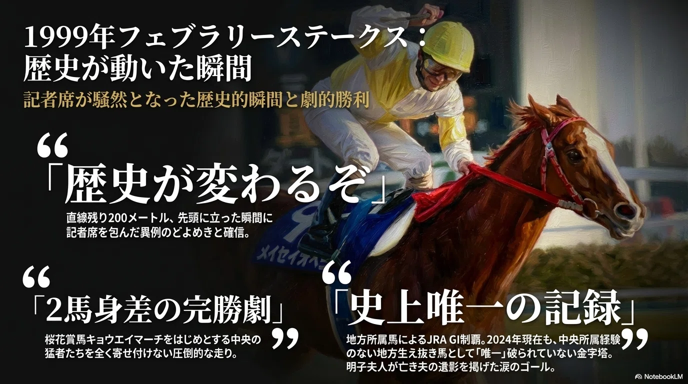 メイセイオペラ -地方馬唯一の中央G1制覇-｜ハサミおじさん