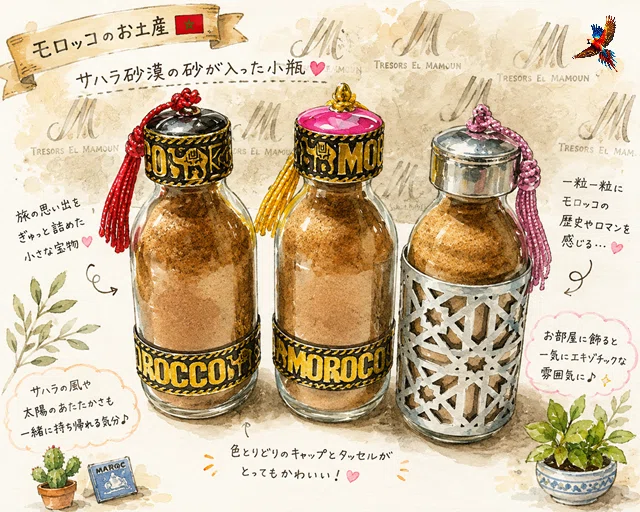 モロッコ土産】砂漠の砂を持ち帰る！？小瓶入りサハラ砂漠グッズの魅力
