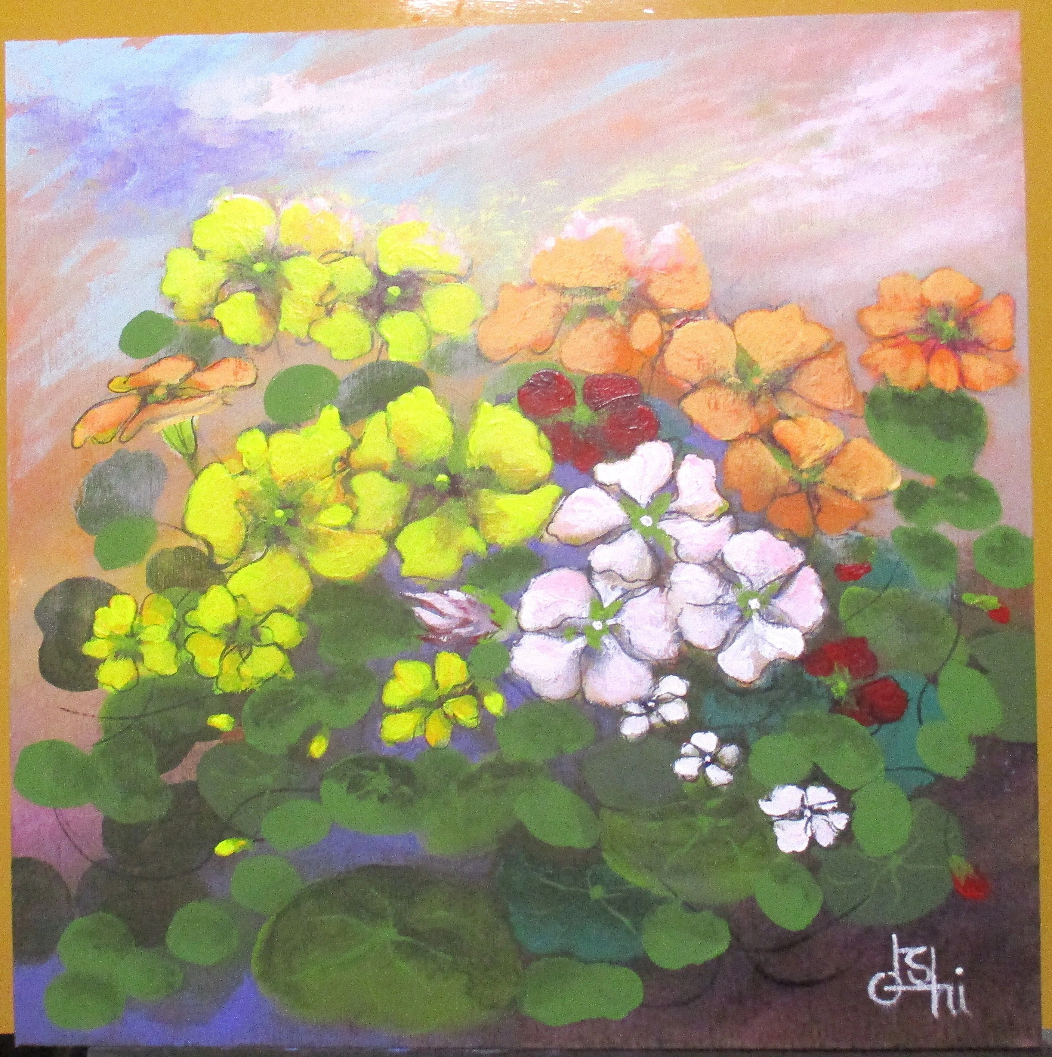 絵画　花 ありがとうを、花にして｜yoshibo72+ 心の記録」＃54 感謝とは言葉より
