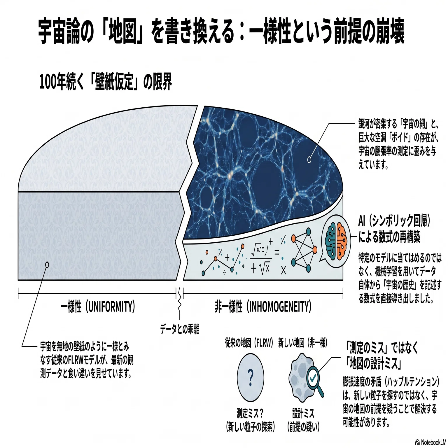 宇宙は「どこでも同じ」ではなかった──100年続いた前提を揺るがす新