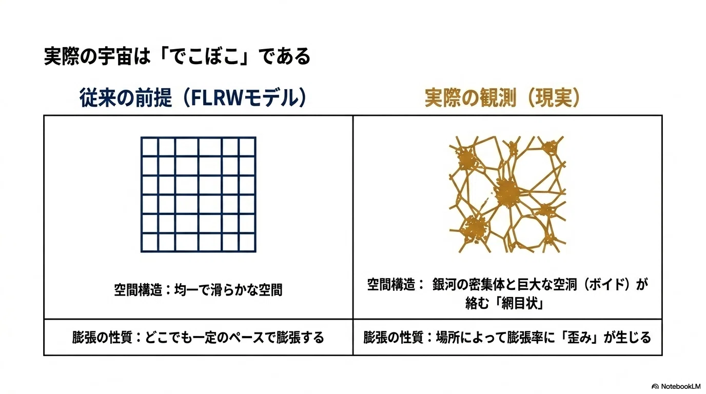 宇宙は「どこでも同じ」ではなかった──100年続いた前提を揺るがす新