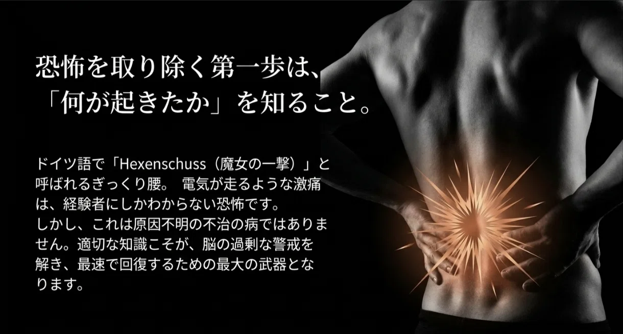 保存版】ぎっくり腰の正体とは？最新研究で判明した「魔女の一撃」の