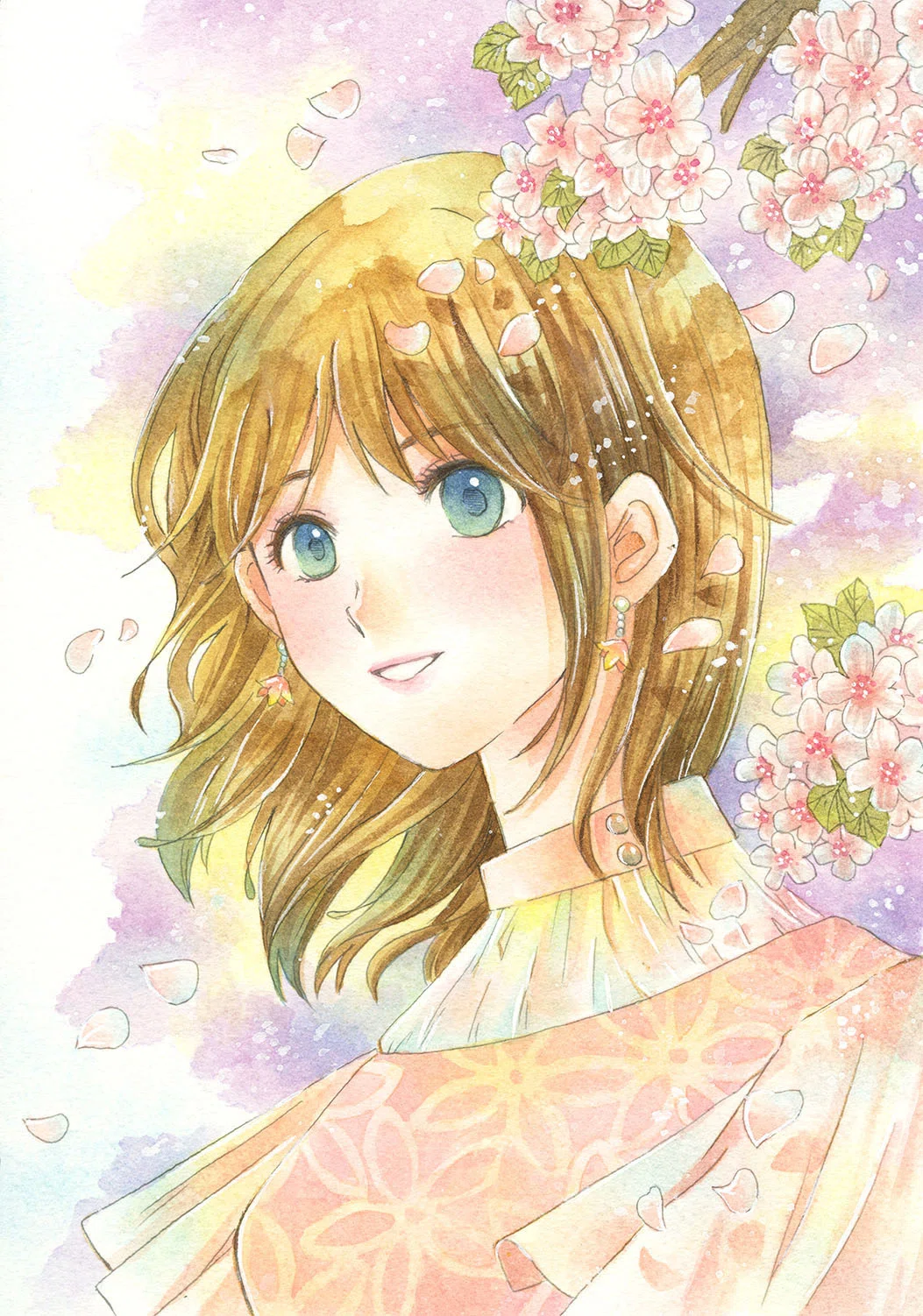水彩日記 | 春色と、広がる世界｜モリノアヤ