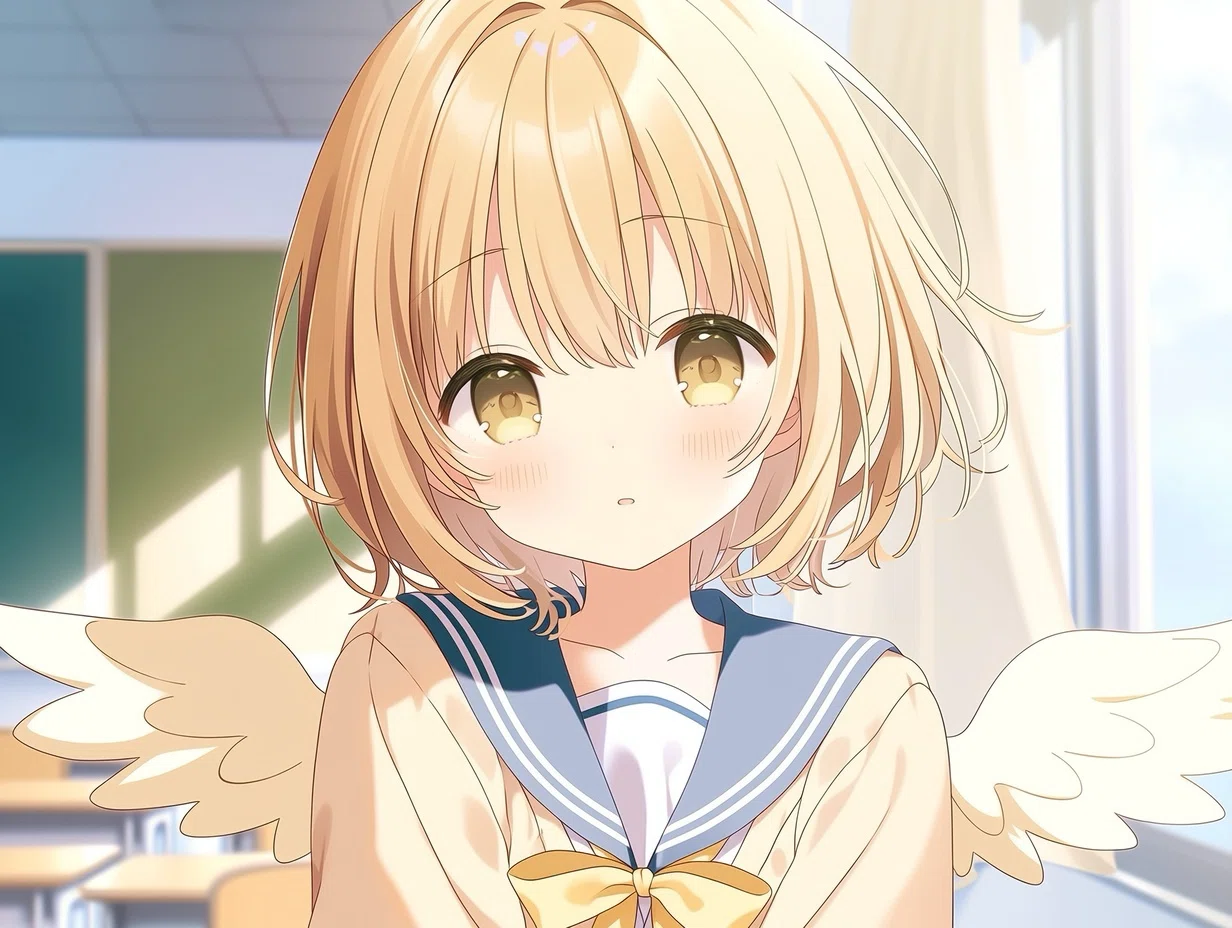 色んな画風のAIイラストに挑戦。今回は学園アニメ風で青春逆戻り