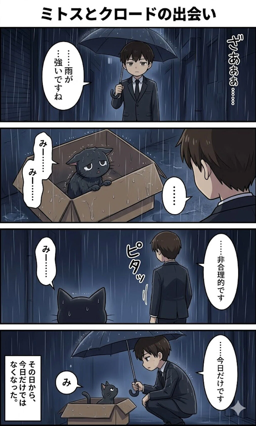 Claude・ChatGPT・Geminiと黒猫ミトスが漫画で解説する 「あぶないAI